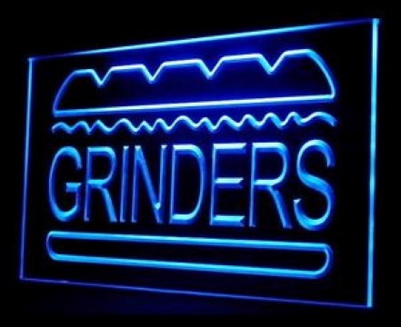 Grinders Sandwich Shop LED Neon Sign